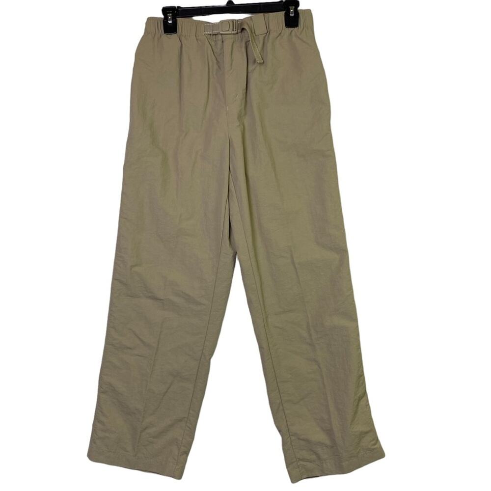 Lands' End Women's Tan 100% Nylon Hiking Active Fishing Pants Size Small 6/8